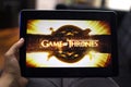 Watching Game of Thrones in a tablet