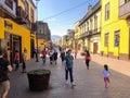 The street of JirÃÂ³n Trujillo is busy with locals and tourists