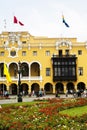 The Municipal Palace of Lima is located in the Historic center f the city