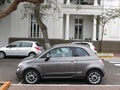 Gray New Fiat 500 parked in Barranco district of Lima Royalty Free Stock Photo