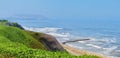 Lima, Peru. Pacific coast view from Miraflores district, beach.