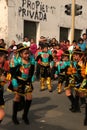 Lima Peru/8th September 2013/Young boys and girls perform tradit