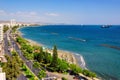 Limassol coastline aerial view, Cyprus