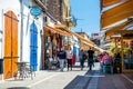 LIMASSOL, CYPRUS - April 01, 2016: Tourists and locals at Castle Square