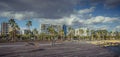 Limassol, Cyprus - DECEMBER 2016: Promenade along the coastline