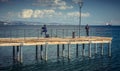 Limassol, Cyprus - DECEMBER 2016: Promenade along the coastline