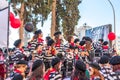 Limassol, Cyprus - March 2020: Limassol Carnival 2020 party people