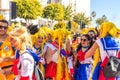 Limassol, Cyprus - March 2020: Limassol Carnival 2020 party people