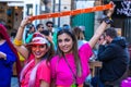 Limassol, Cyprus - March 2020: Limassol Carnival 2020 party people