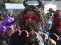 Man in funny costume at carnival