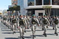 Members of Special Forces on parade Royalty Free Stock Photo