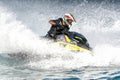 Limassol, Cyprus - November 26, 2022: Jet ski rider during races Royalty Free Stock Photo