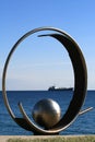 Sculpture on Limassol Molos promenade