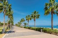 Promenade alley in Limassol, Cyprus