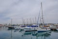 Limassol Marina on a cloudy day