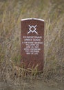 Limber Bones marker at Little Bighorn Battlefield