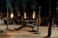 Limbo dance under the fire