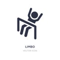 limbo icon on white background. Simple element illustration from People concept