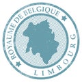 Limbourg map rubber stamp. Vector illustration decorative design Royalty Free Stock Photo