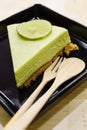 Lime cheese cake pie Royalty Free Stock Photo