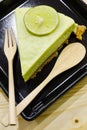 Lime cheese cake pie Royalty Free Stock Photo