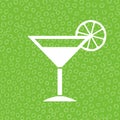 Lime cocktail icon