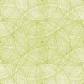 Lime color seamless wired swirl fractal pattern