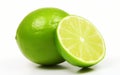 Lime Delight on White Background