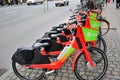 Lime electric bike to rent park in Copenhagen Denamrk