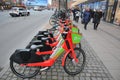 Lime electric bike to rent park in Copenhagen Denamrk