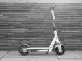 Lime electric kick scooter, black and white