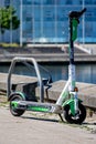 Lime electric scooter