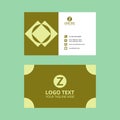 Lime Elegant Awesome Business Card Template