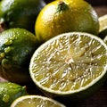 Lime fresh raw organic fruit