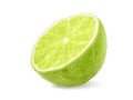 Lime fruit half Royalty Free Stock Photo