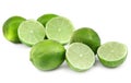 Lime fruit on white