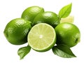Lime Fruit on white background Royalty Free Stock Photo