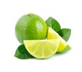 Lime fruits .