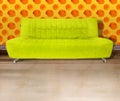 Lime green couch Royalty Free Stock Photo