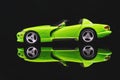 Lime Green Dodge Viper Sports Car