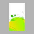 Lime green dynamic abstract fluid social media background