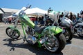 Lime Green Harley 2 Royalty Free Stock Photo