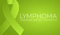 Lime Green Lymphoma Cancer Awareness Month Background Illustration