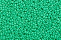 Lime green seed beads. Royalty Free Stock Photo