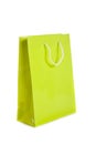 Lime green shopping bag Royalty Free Stock Photo