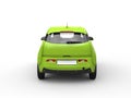 Lime green small electric car