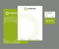 Lime Green Stationery Set with Logo Design