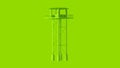 Lime Green Watch Tower