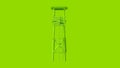 Lime Green Watch Tower Royalty Free Stock Photo