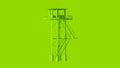 Lime Green Watch Tower